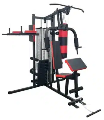 3-Station Multi-Gym with Punching Bag ∧ Sit-up Bench