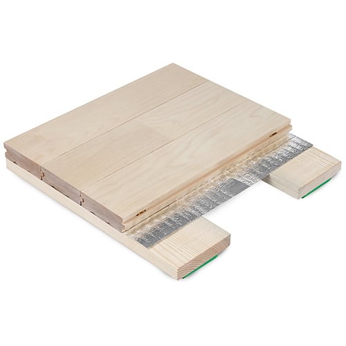 Hardwood Sports Floor Mat--The Plate keel Structure