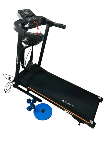 2HP SuperMax Pro Treadmill with Massager , Twister and Dumbbells