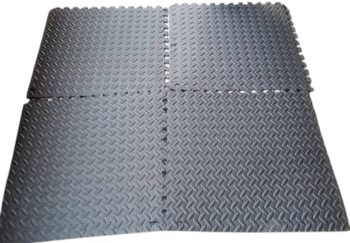 Eva Interlocking Floor Mat(black)
