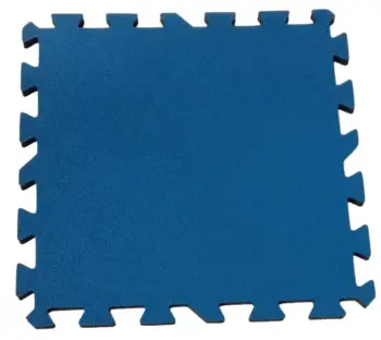 15mm Interlocking Rubber Floor Mat(blue)