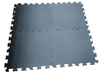 15mm Heavy Duty Interlocking Gym Rubber Floor tiles(Grey)